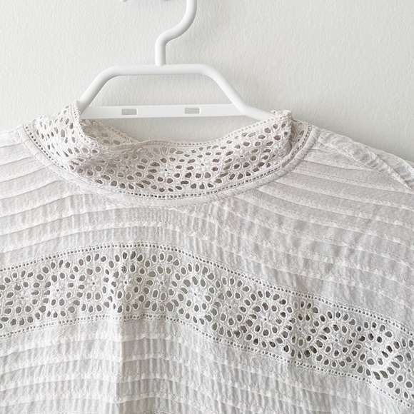 Free People Lace Eyelet Blouse - Picture 2 of 7